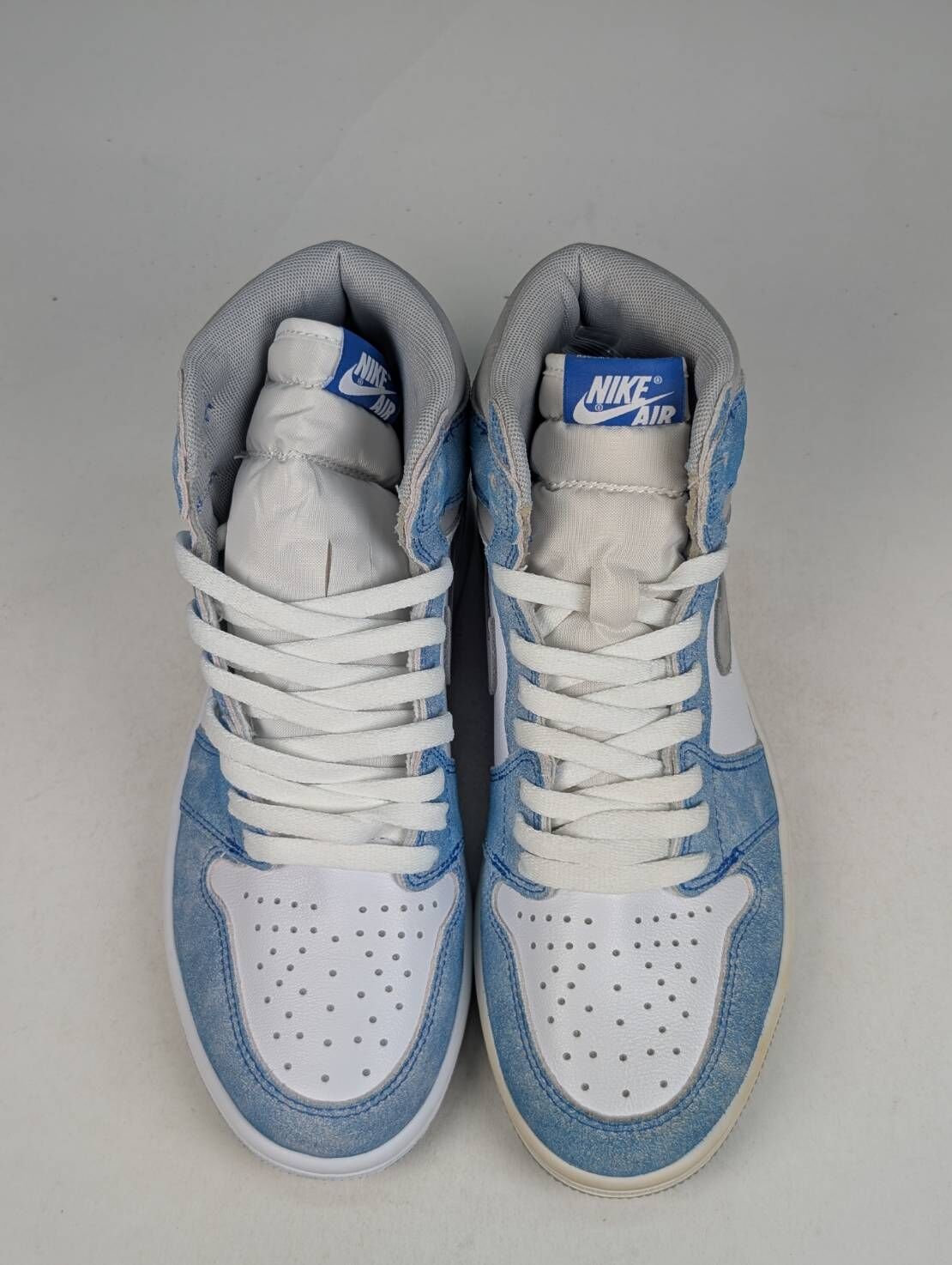 微瑕疵-左腳中底鞋舌泛黃 555088-402 M8 Jordan 1 Retro High OG Hyper Royal