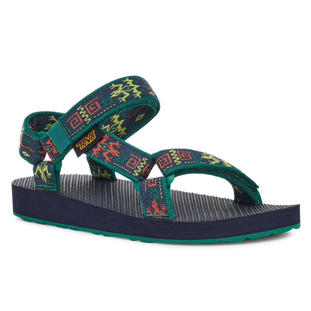 TEVA 童鞋 Original Universal 綠花紋 中童 TV1116656CGKN