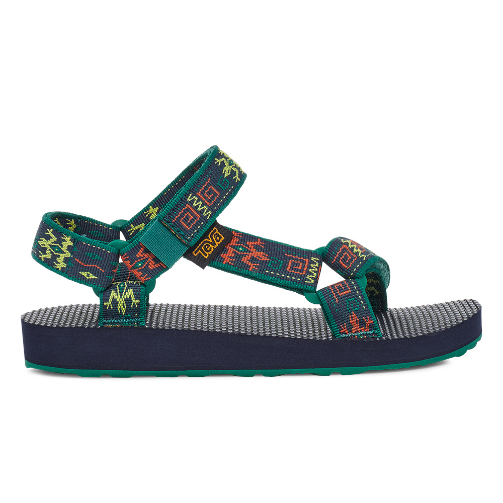 TEVA 童鞋 Original Universal 綠花紋 中童 TV1116656CGKN