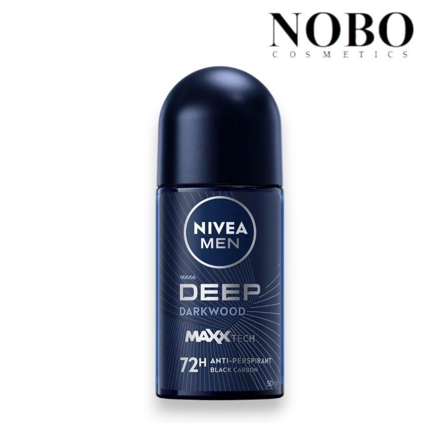 Nivea - Deep Darkwood Maxxtech 72小時男士止汗爽身滾珠[深木香調] 50ml (平行進口)