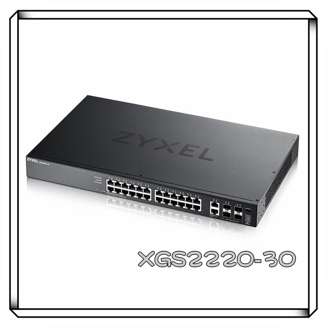 ZyXEL 合勤 XGS2220-30 24埠 GbE L3 存取交換器