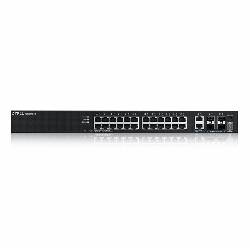 ZyXEL 合勤 XGS2220-30 24埠 GbE L3 存取交換器