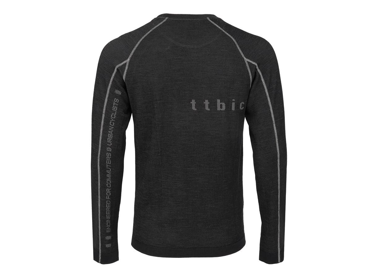 u Line Tech Merino Knit Ls T-Shirt 美麗諾羊毛編織機能長袖T恤 / 炭灰