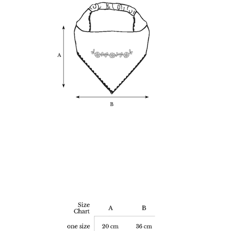 Bebe Organic 繽紛格紋小花刺繡髮帶 Giulia Headscarf - SS26 Lagoon Checks