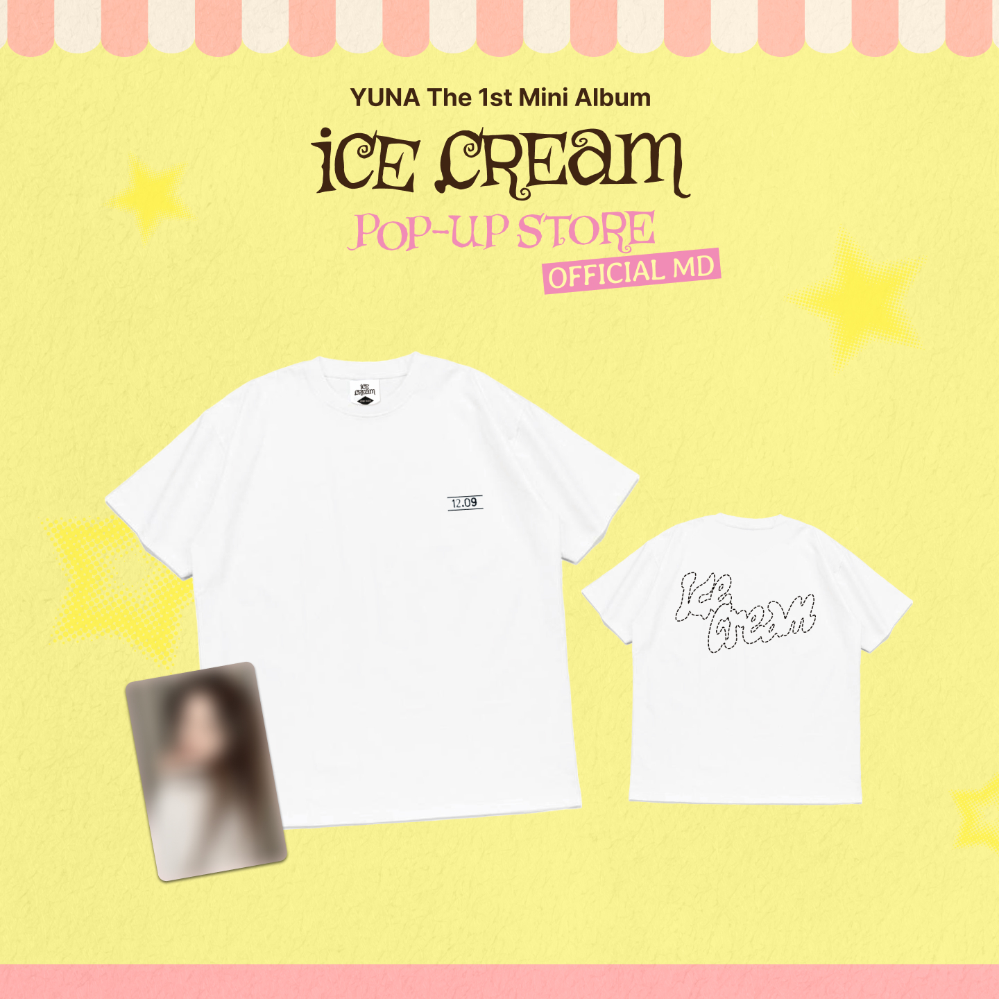 YUNA POP-UP STORE MD  T恤(BASIC ver.)