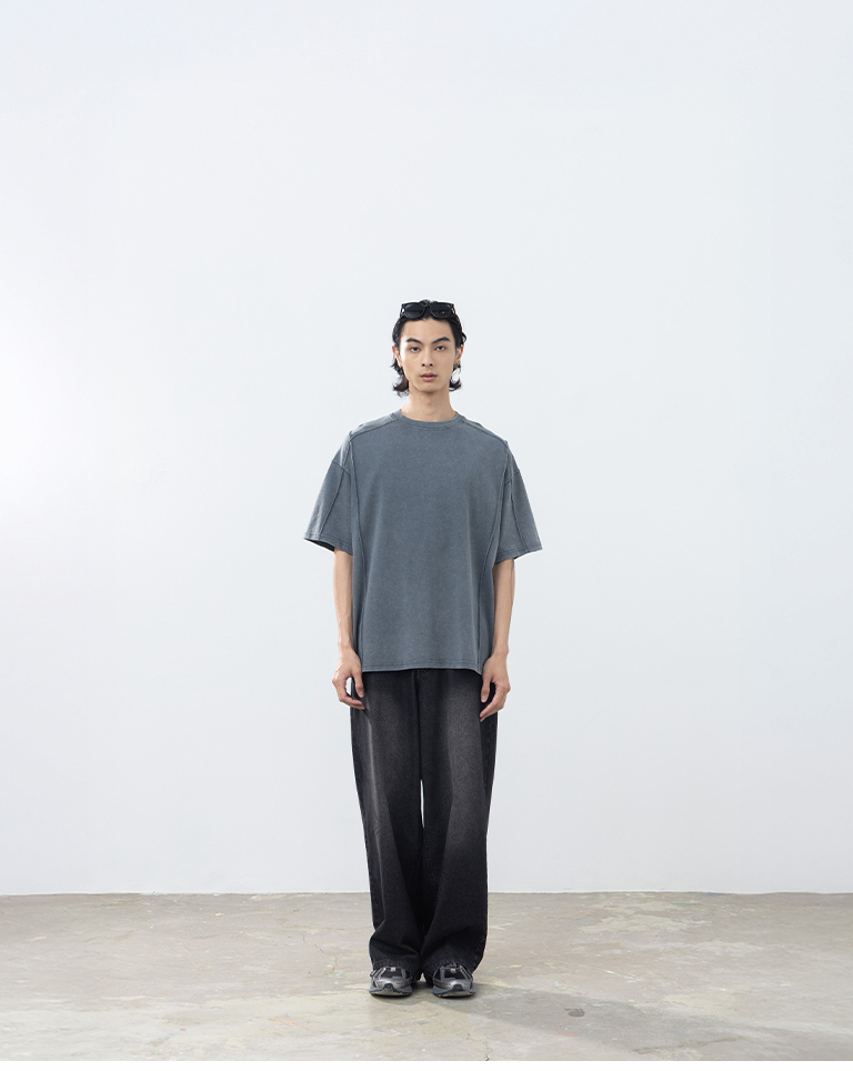 Men's Retro Washed Low-Rise Jeans - Black S/M/L/XL【04011878】in stock+pre-order