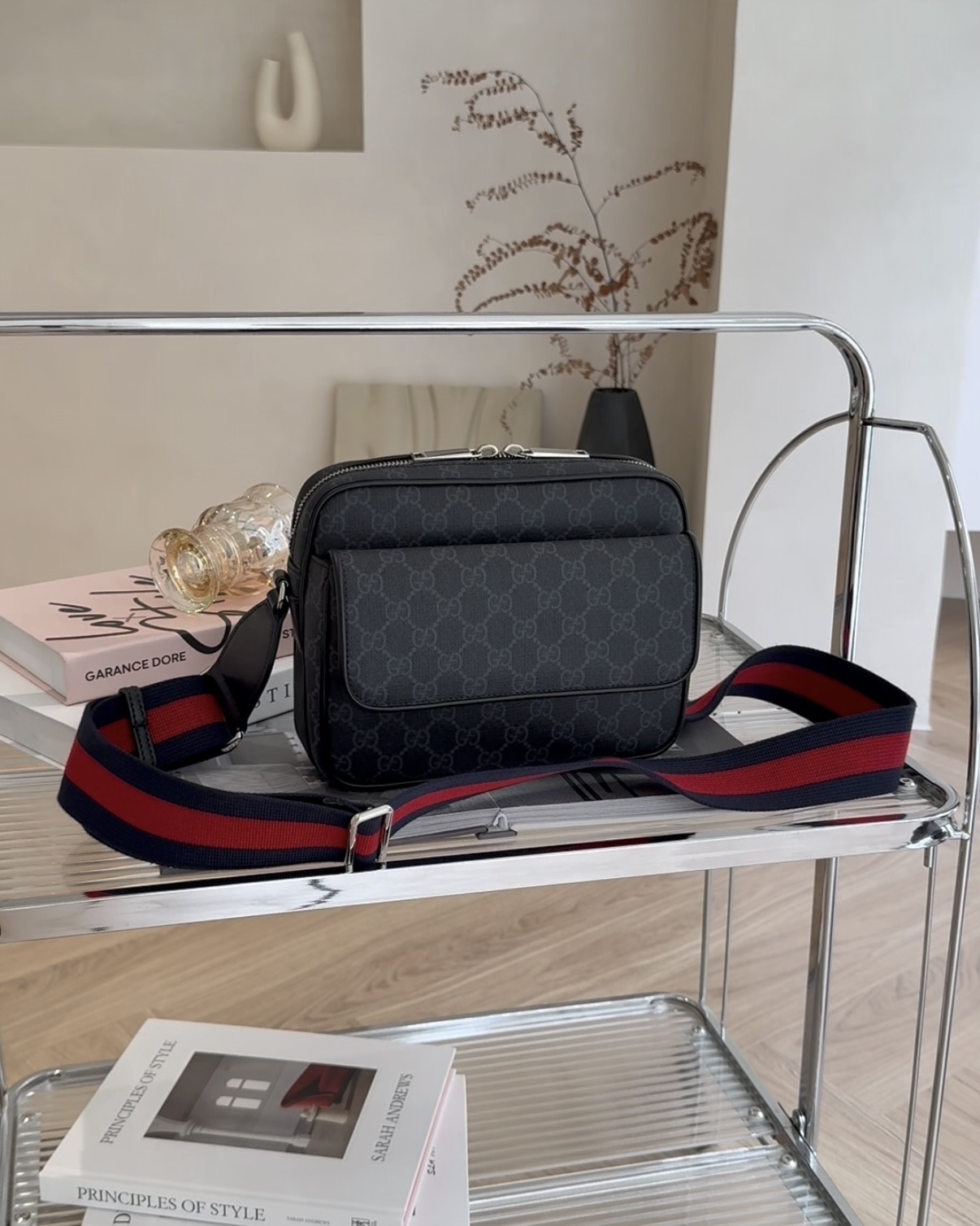 GUCCI｜CROSSBODY 小號斜跨包 黑色老花