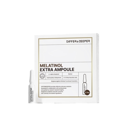 Differ & Deeper 淡斑亮膚精華 (雪瓷雲霧精華) MELATINOL EXTRA AMPOULE (2ml x7支) (EXP:2028.09) (J29)