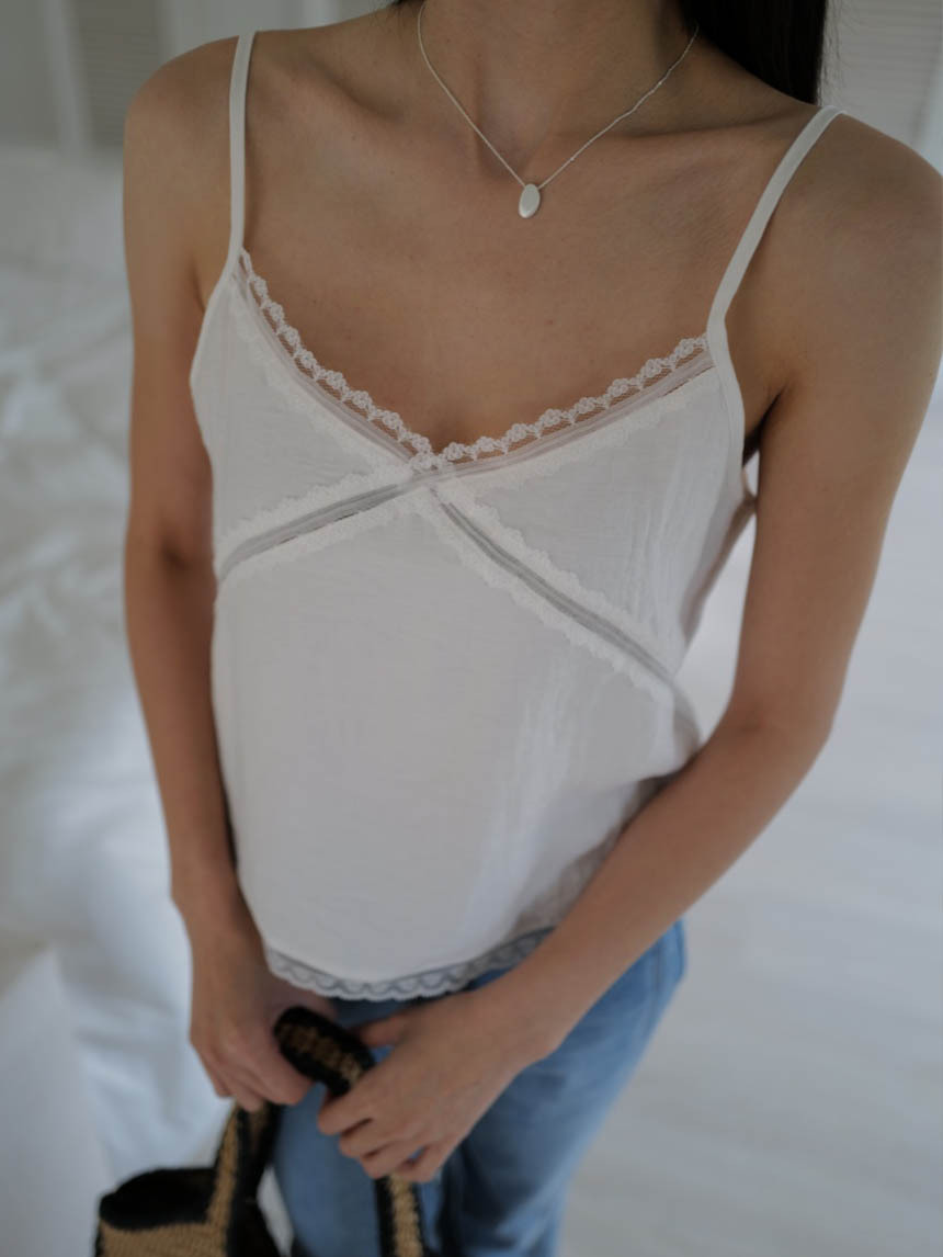 交叉LES細肩渡假背心*2色