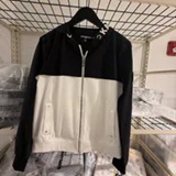[S] KARL LAGERFELD BLACK/SOFT WHITE COLORBLOCK SPORT JACKET, L6TC7A01-XSF (SKL1627)