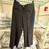 [S] KARL LAGERFELD BLACK WIDE LEG PANT WITH BOW POCKETS, L6TK0E23-BLK (SKL1630)
