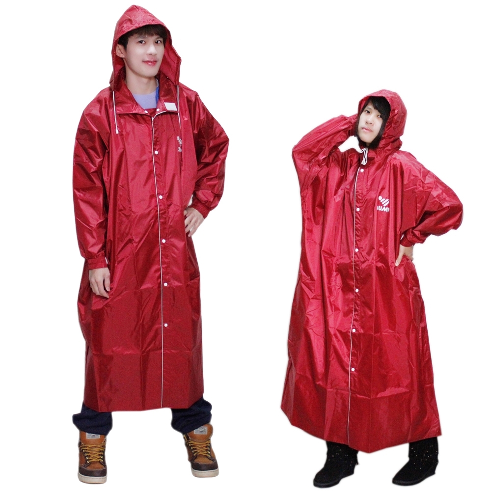 JUMP新二代前開素色雨衣-紅色 破盤下殺 OMAX歐妹思購物網