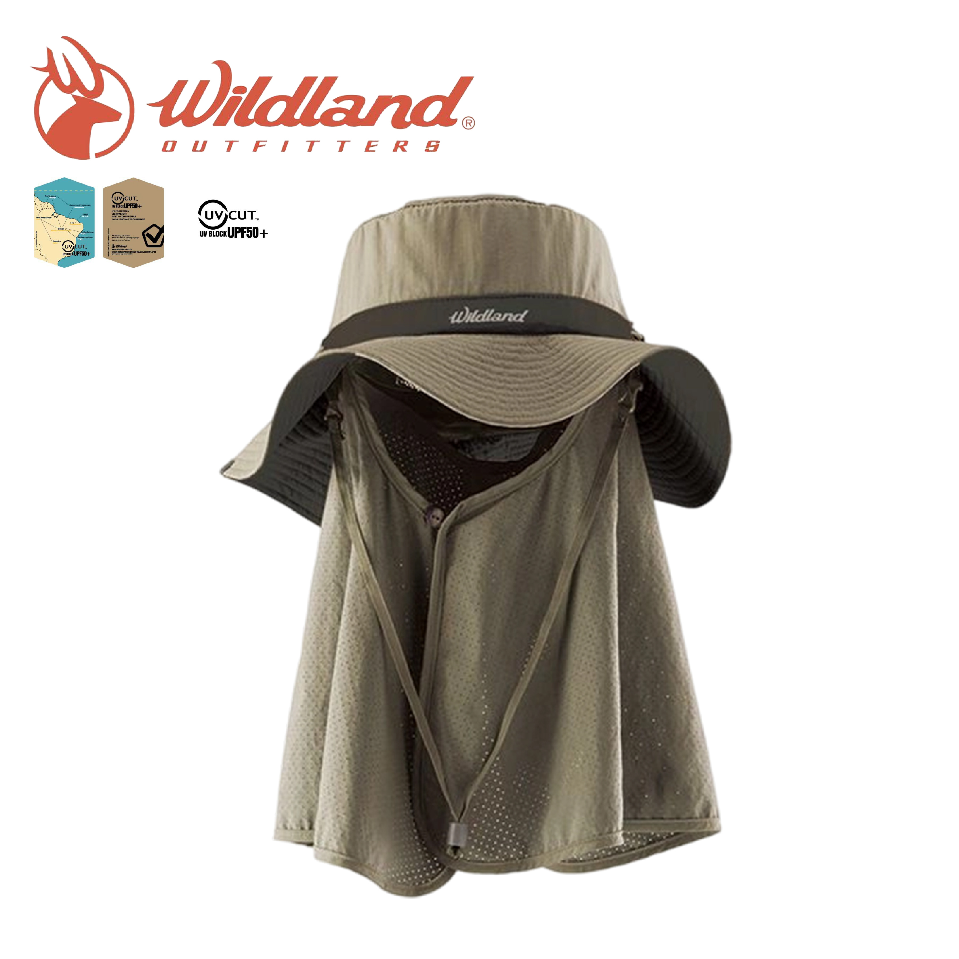 Wildland 荒野 中性抗UV調節式遮陽帽 (2色) 40WH1033