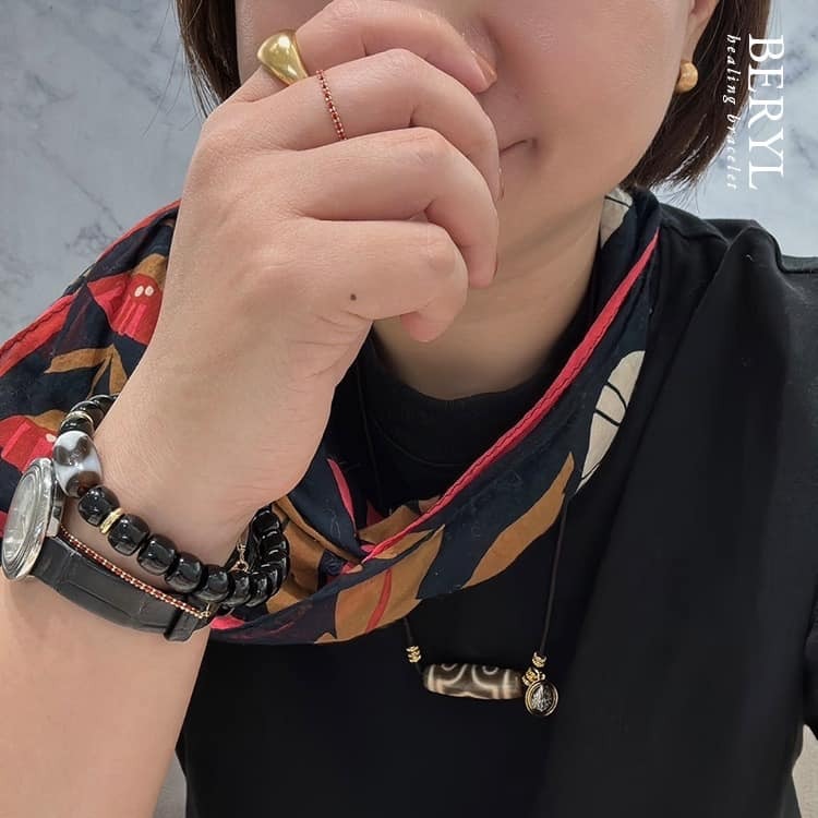 福祿壽三星拱照，寶蓋三眼天珠黃財神項鍊