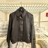 [S] KARL LAGERFELD BLACK CO-ORD SILKY SHIRT JACKET, L6TA9D63-BLK (SKL1636)