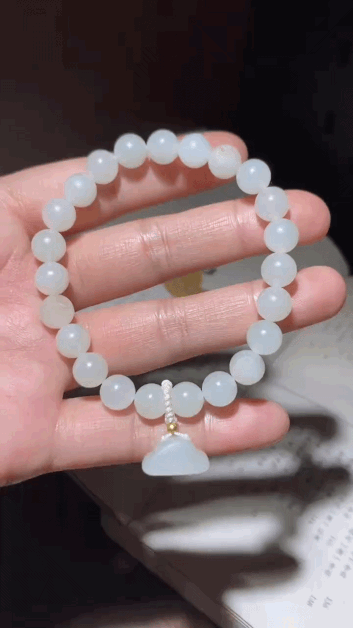 414740 和田玉籽料手鏈 (8mm直徑)