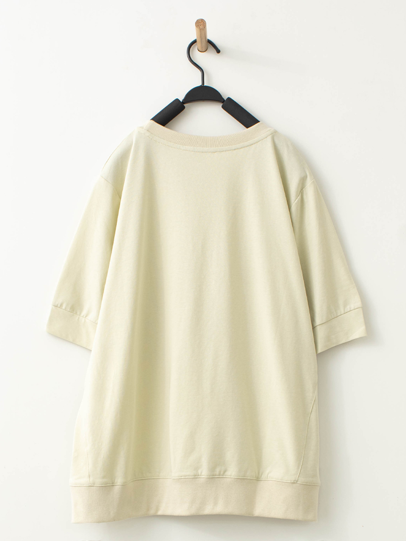 幸福鬱金香植絨草寫字母上衣