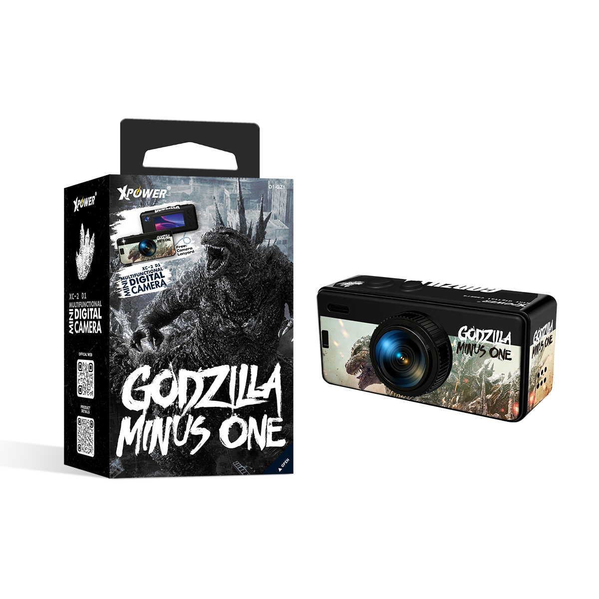 (預售產品)XPower x Godzilla XC2 迷你復古數碼相機 D1-GZ1