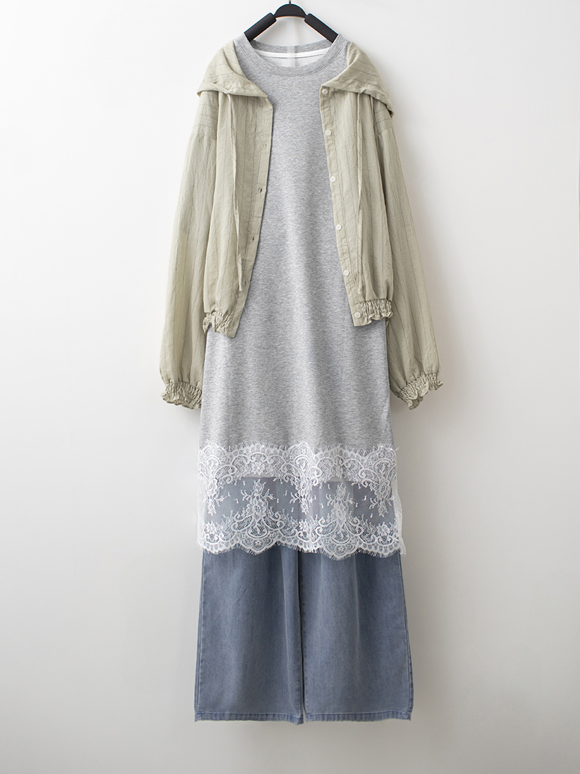 條紋棉麻小外套剪接顯瘦連身裙天絲棉打褶寬褲組合