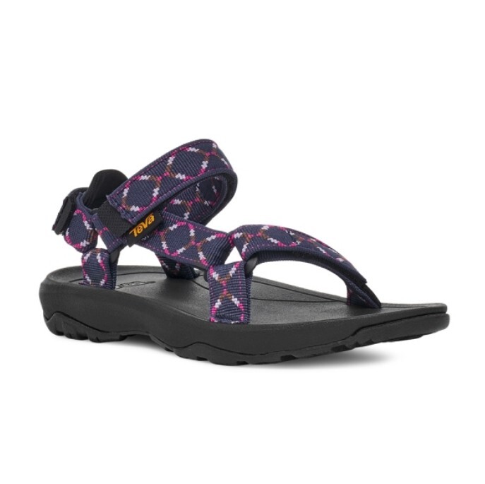 TEVA 童鞋 HURRICANE XLT2 黑紫 格紋 涼鞋 中童 TV1019390CDMI