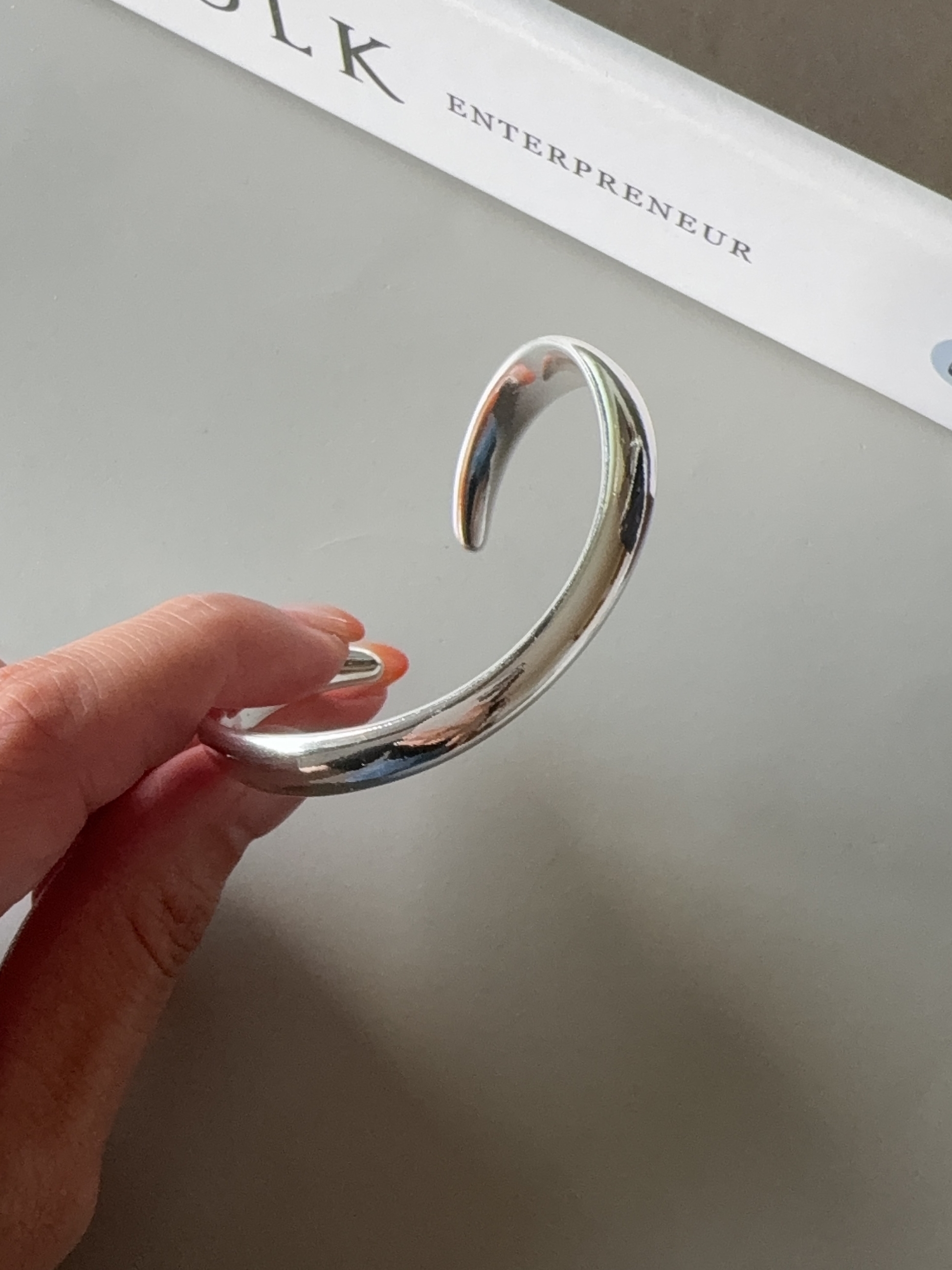 silver wave bangle