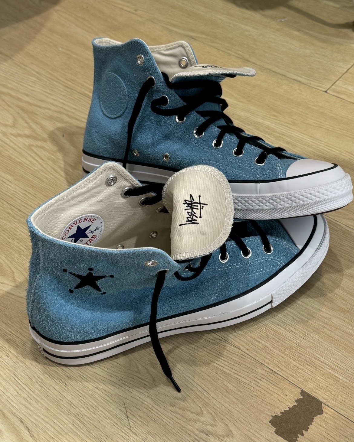 <超帥聯名...>Stussy x Converse All Star 70 經典 高筒 冰塊藍