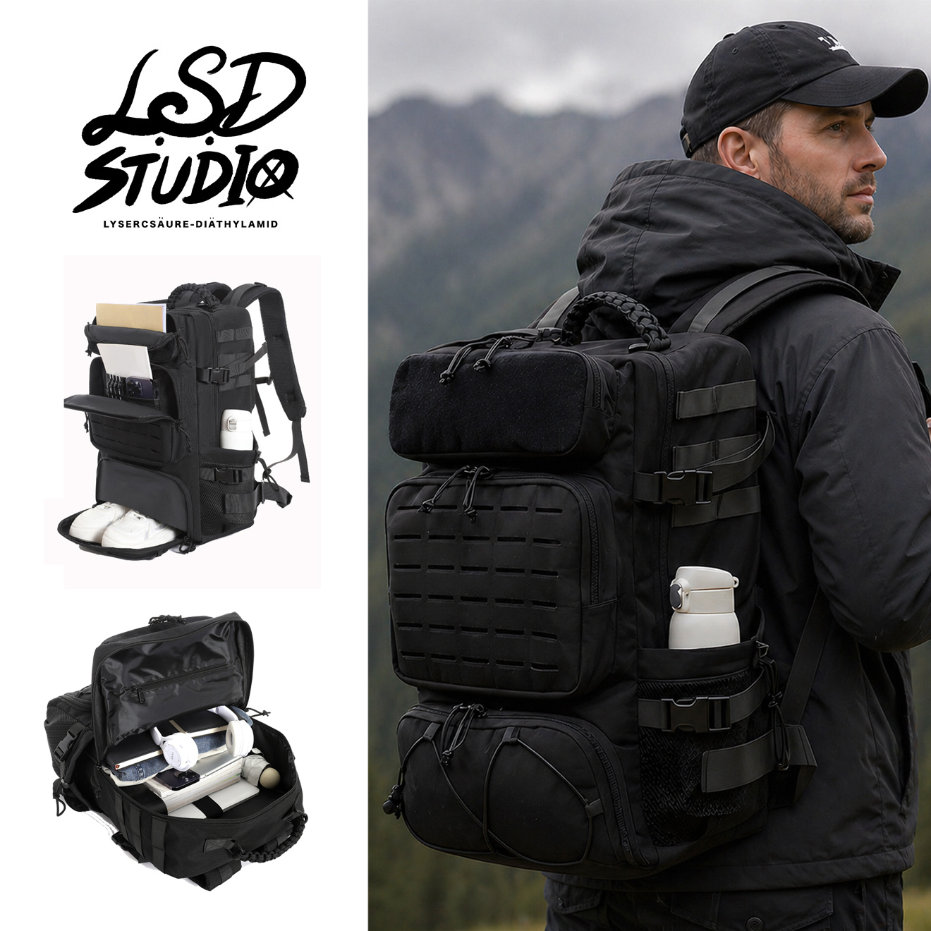 鞋袋分倉 × 45L戰術機能後背包【BGLG23】