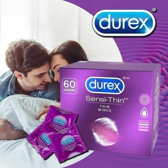 (現貨) 杜蕾斯 - Durex Sensi-thin 超薄潤滑安全套60個
