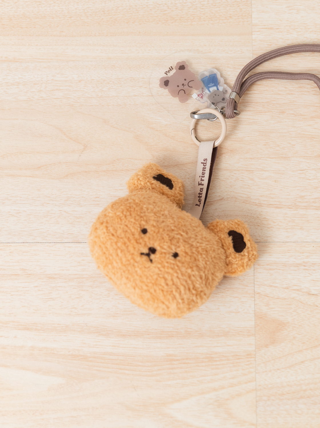 軟軟兔毛絨大頭吊飾-Poll