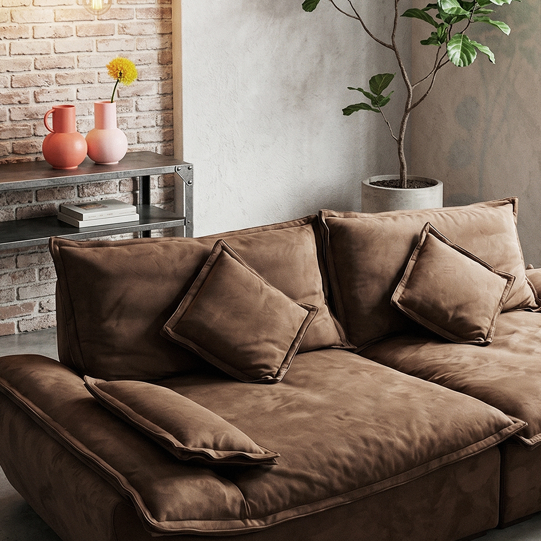 Slumber Sofa 沉睡沙發｜磨砂仿麂皮 可當沙發床 台製