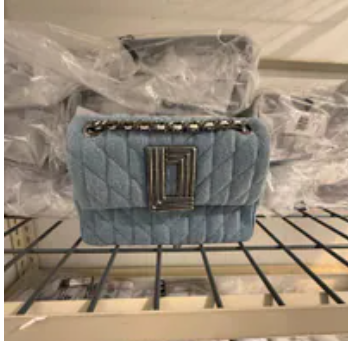 [S] KARL LAGERFELD LIGHT DENIM L6AEG3ET-LDM LAFAYETTE MINI CROSSBODY DENIM, 198913619607 (SKL1653)