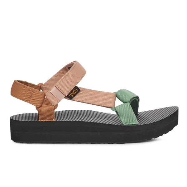 TEVA 涼鞋 MIDFORM UNIVERSAL 綠粉橘 織帶 女 TV1090969CYM