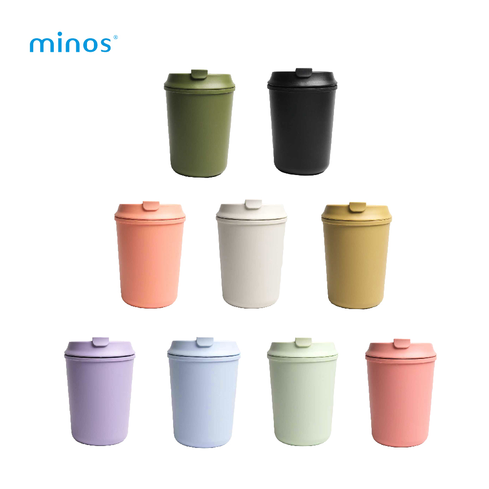 minos 隨行杯 繽紛9色 320ml 耐熱耐冷 PP材質 輕巧