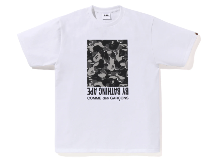 【BAPE®︎ × COMME des GARÇONS】0329店鋪限定聯名發售CAMO BOX TEE