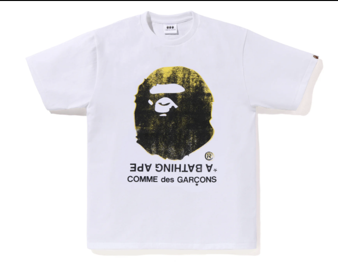 【BAPE®︎ × COMME des GARÇONS】0329店鋪限定聯名發售BIG APE HEAD TEE