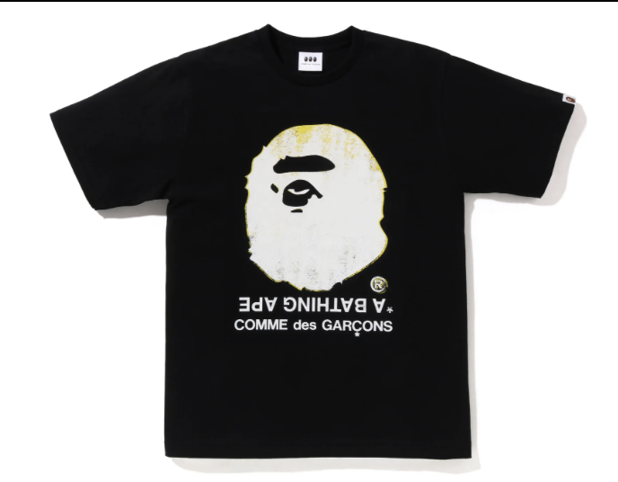 【BAPE®︎ × COMME des GARÇONS】0329店鋪限定聯名發售BIG APE HEAD TEE