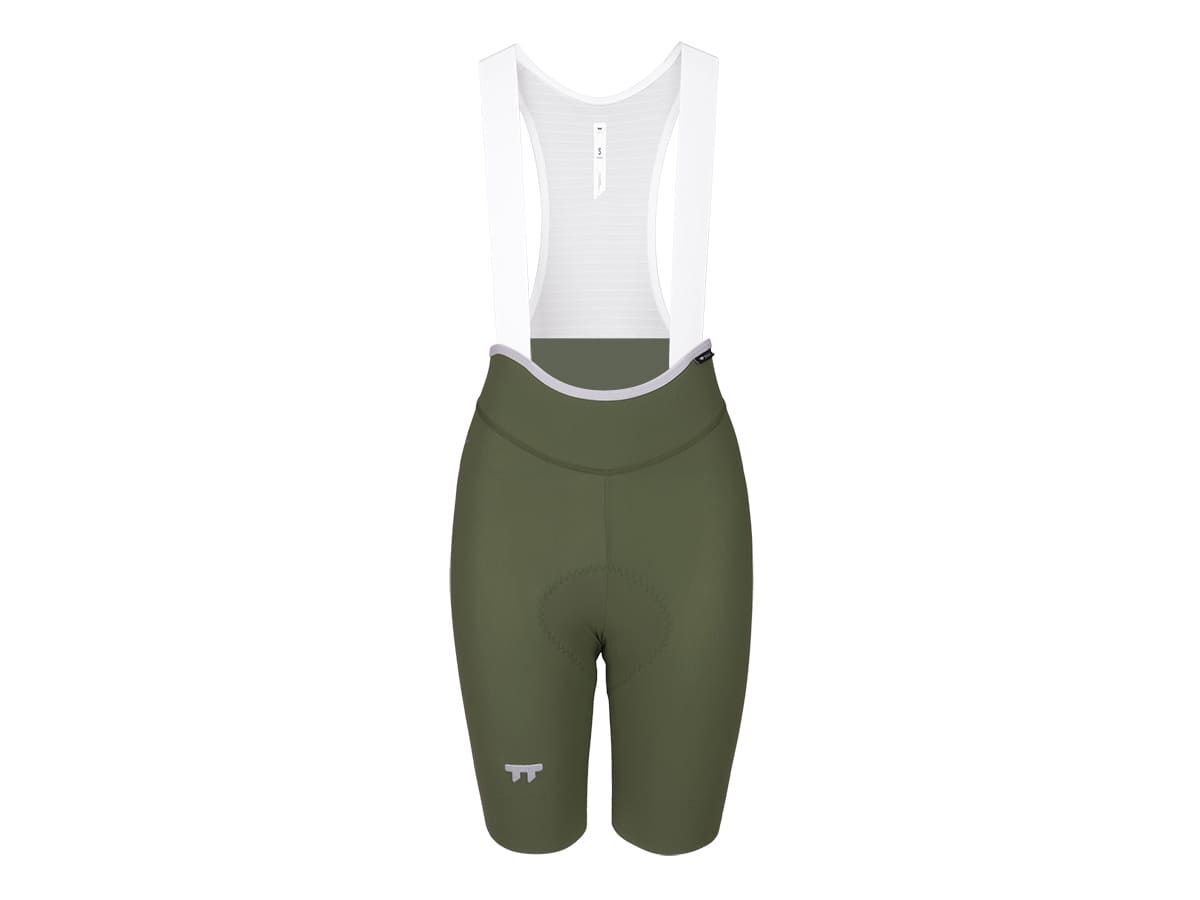 a Line Women's Lightweight Bib Shorts 女款輕量車褲 / 青銅綠