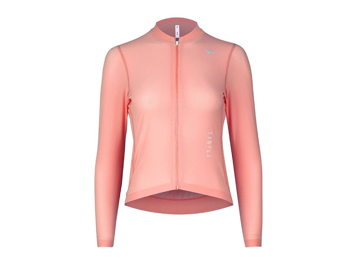 a Line Women's Lightweight LS Jersey 女款輕量長袖車衣 / 蜜桃粉