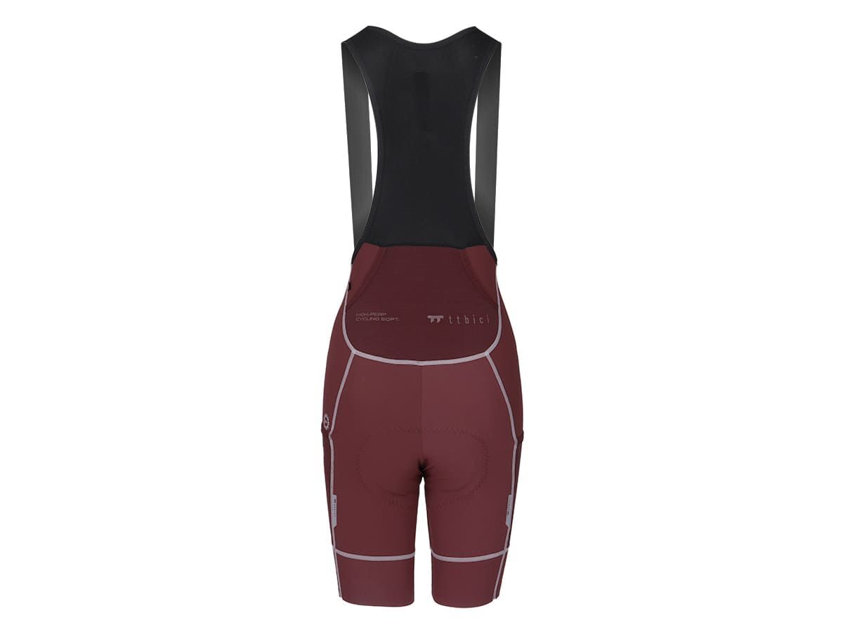 a Line Women's Cargo Bib Shorts 女款輕量口袋車褲 / 巧克力