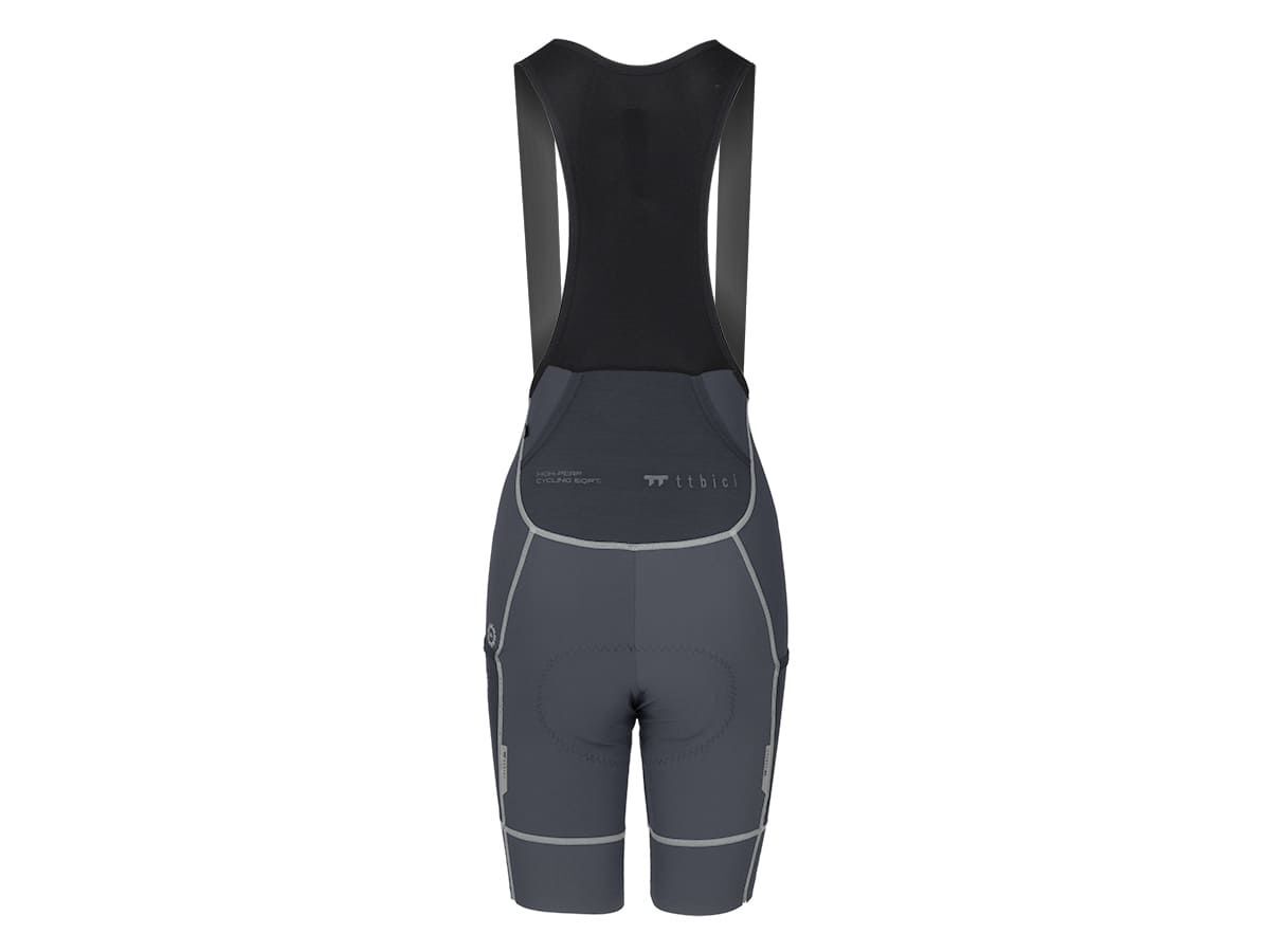 a Line Women's Cargo Bib Shorts 女款輕量口袋車褲 / 炭灰