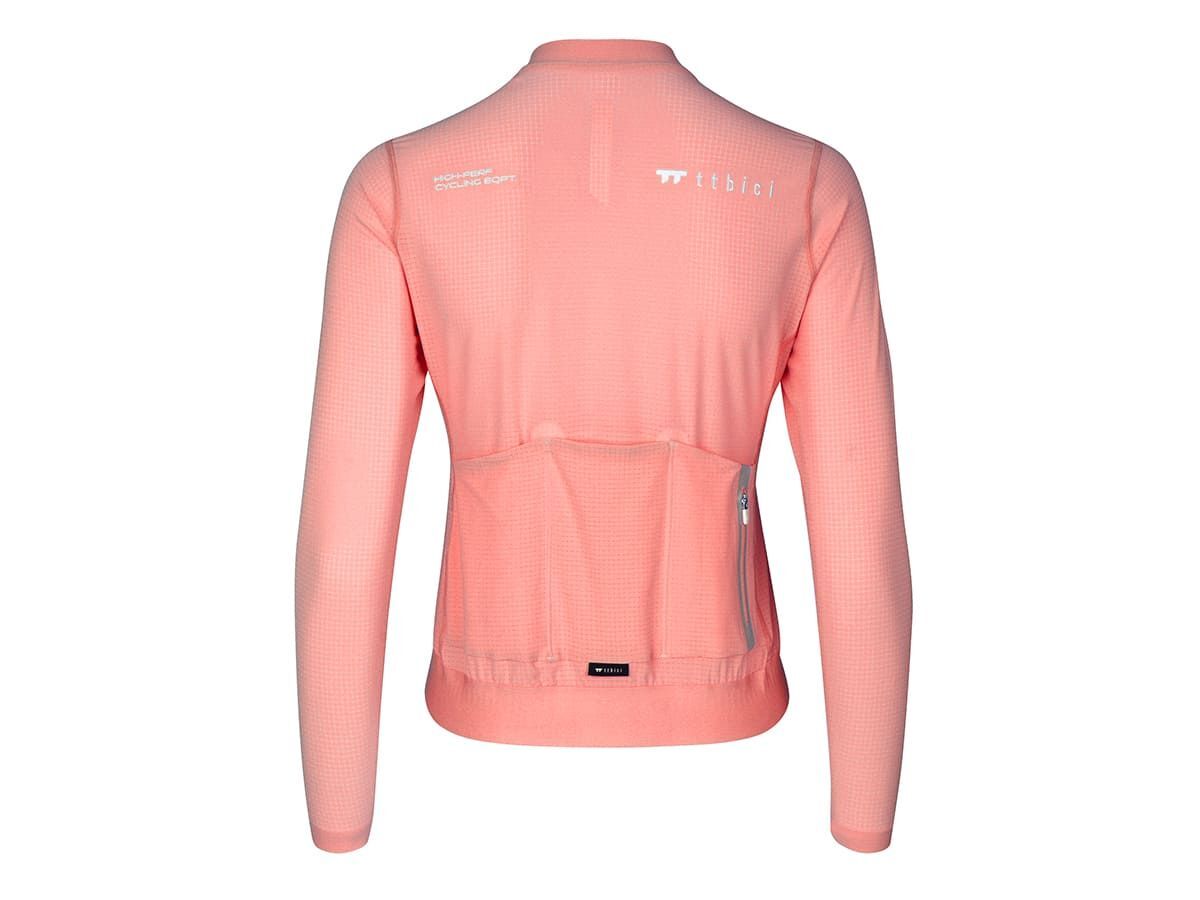 a Line Women's Lightweight LS Jersey 女款輕量長袖車衣 / 蜜桃粉