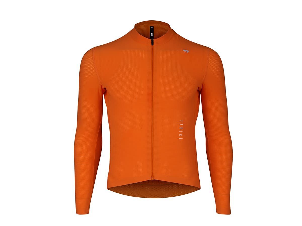 a Line Men's Lightweight LS Jersey 男款輕量長袖車衣 / 切達橘