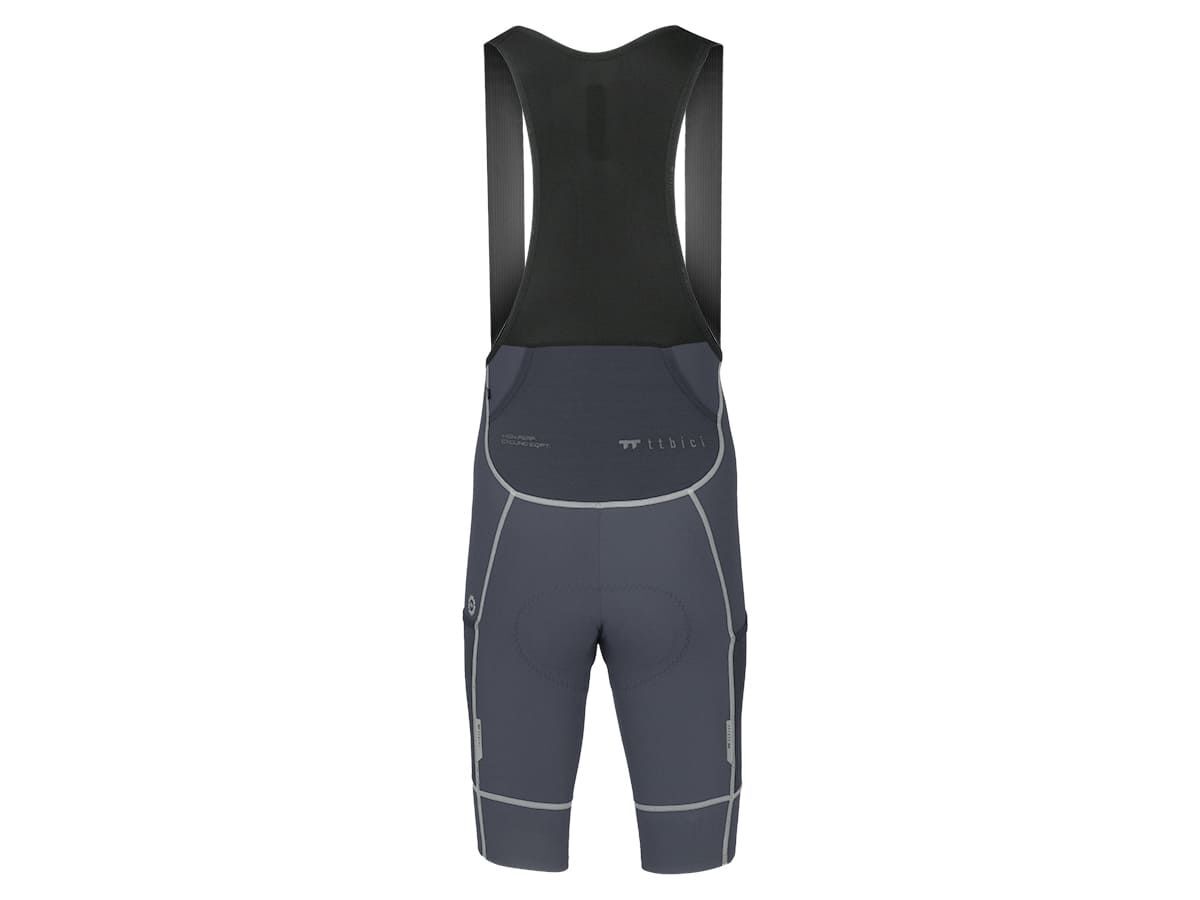 a Line Men's Cargo Bib Shorts 男款輕量口袋車褲 / 炭灰