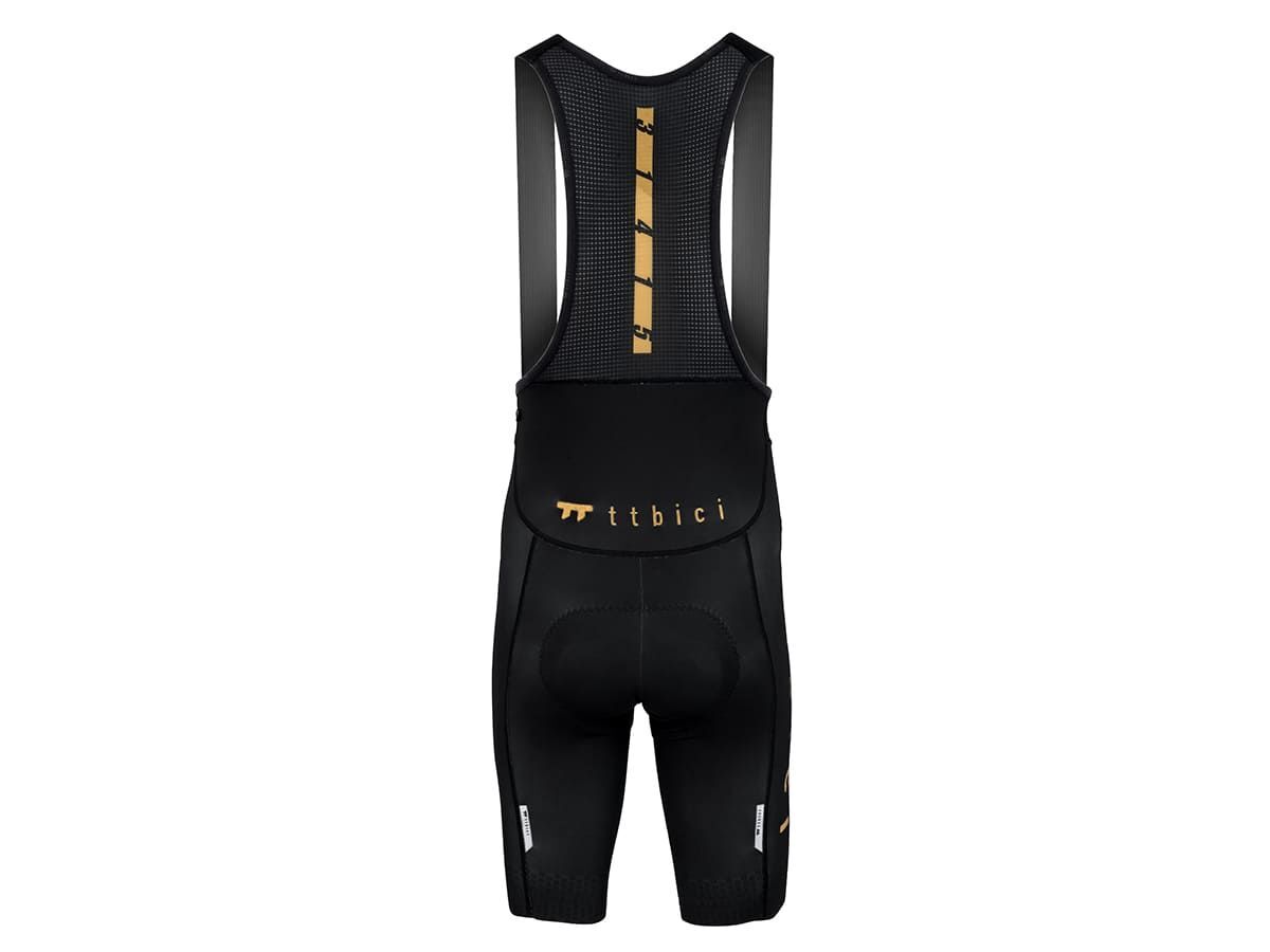 a Line Men's Stay Gold Bib Shorts 男款車褲 / 黑金