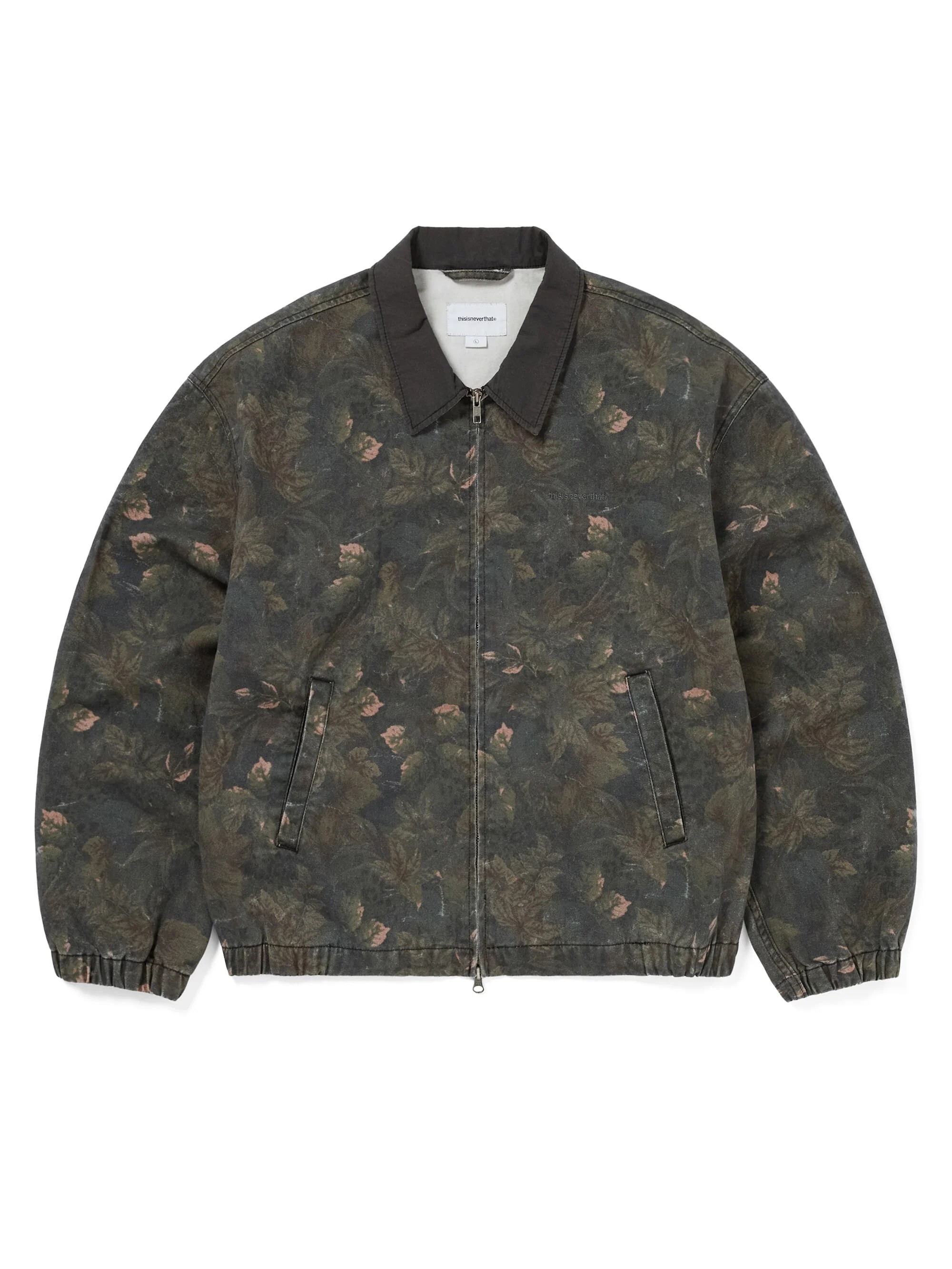 -(E14a02)-THISISNEVERTHAT DENIM BLOUSON JACKET 牛仔短夾克 石洗 暗花-TN261DOWLS01