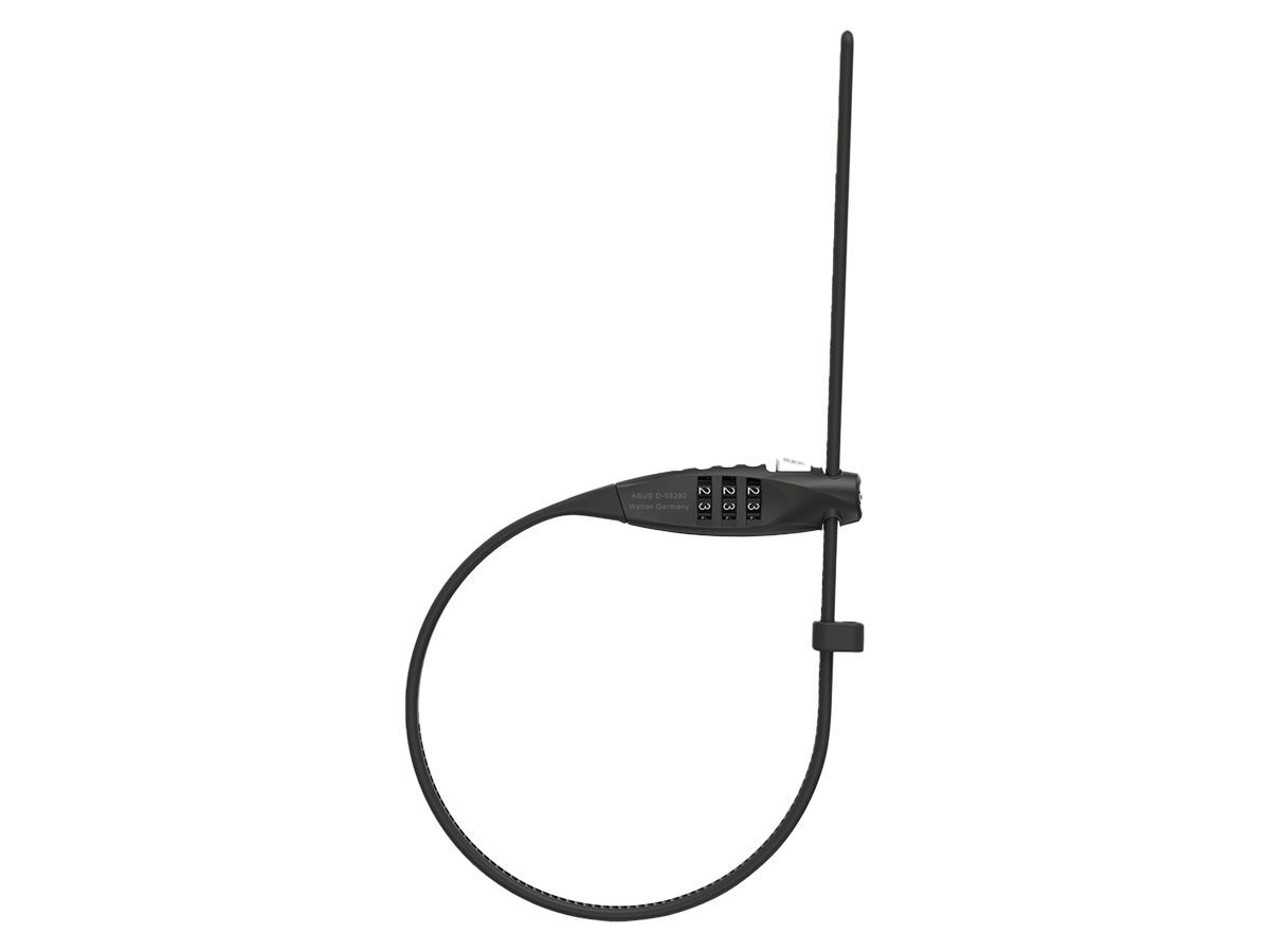 ABUS Combiflex™ TravelGuard 輕量攜行密碼線鎖 黑色