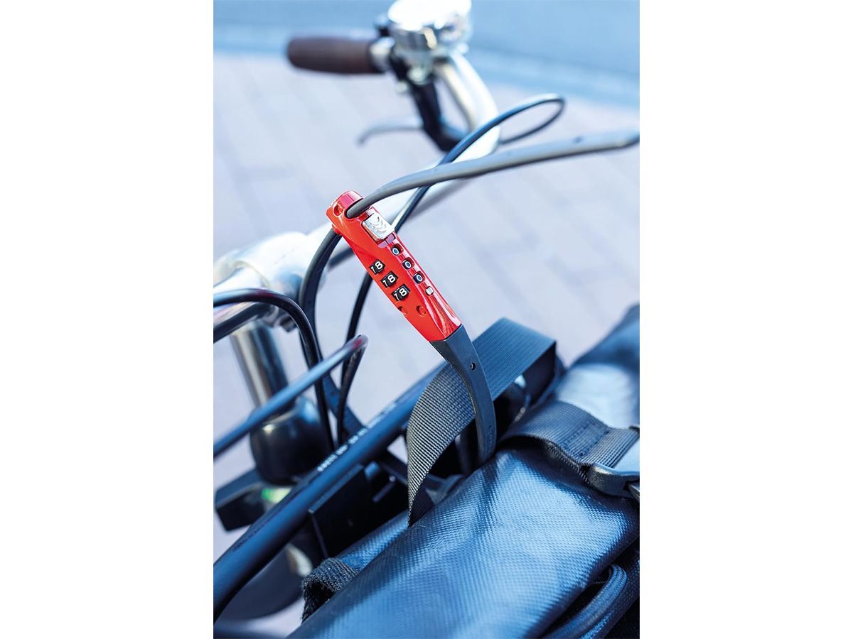 ABUS Combiflex™ TravelGuard 輕量攜行密碼線鎖 紅色
