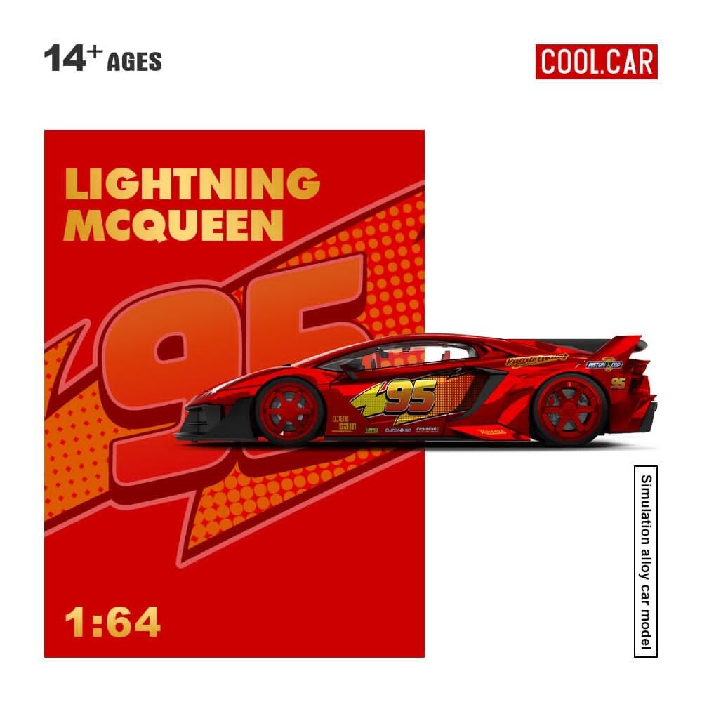 預訂:1/64 Cool Car Lamborghini Aventador LP700-4 GT Evo McQueen #95 (CC643832 )