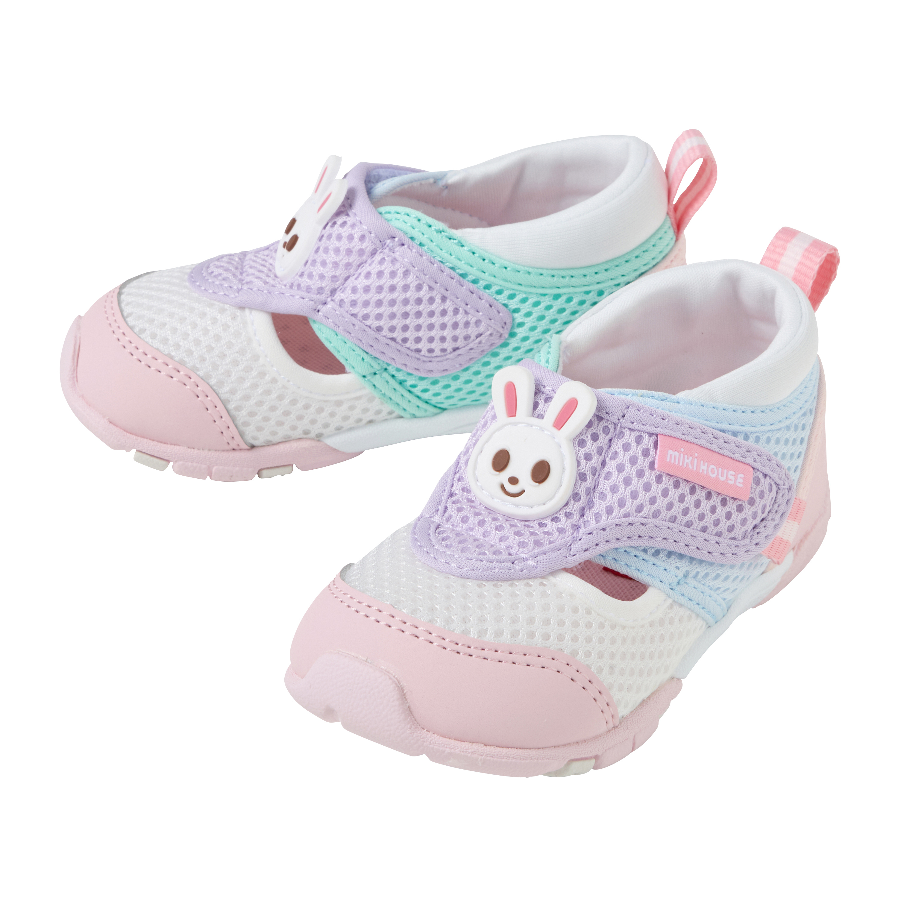 舞颯兔夏日網眼二段鞋-粉紅