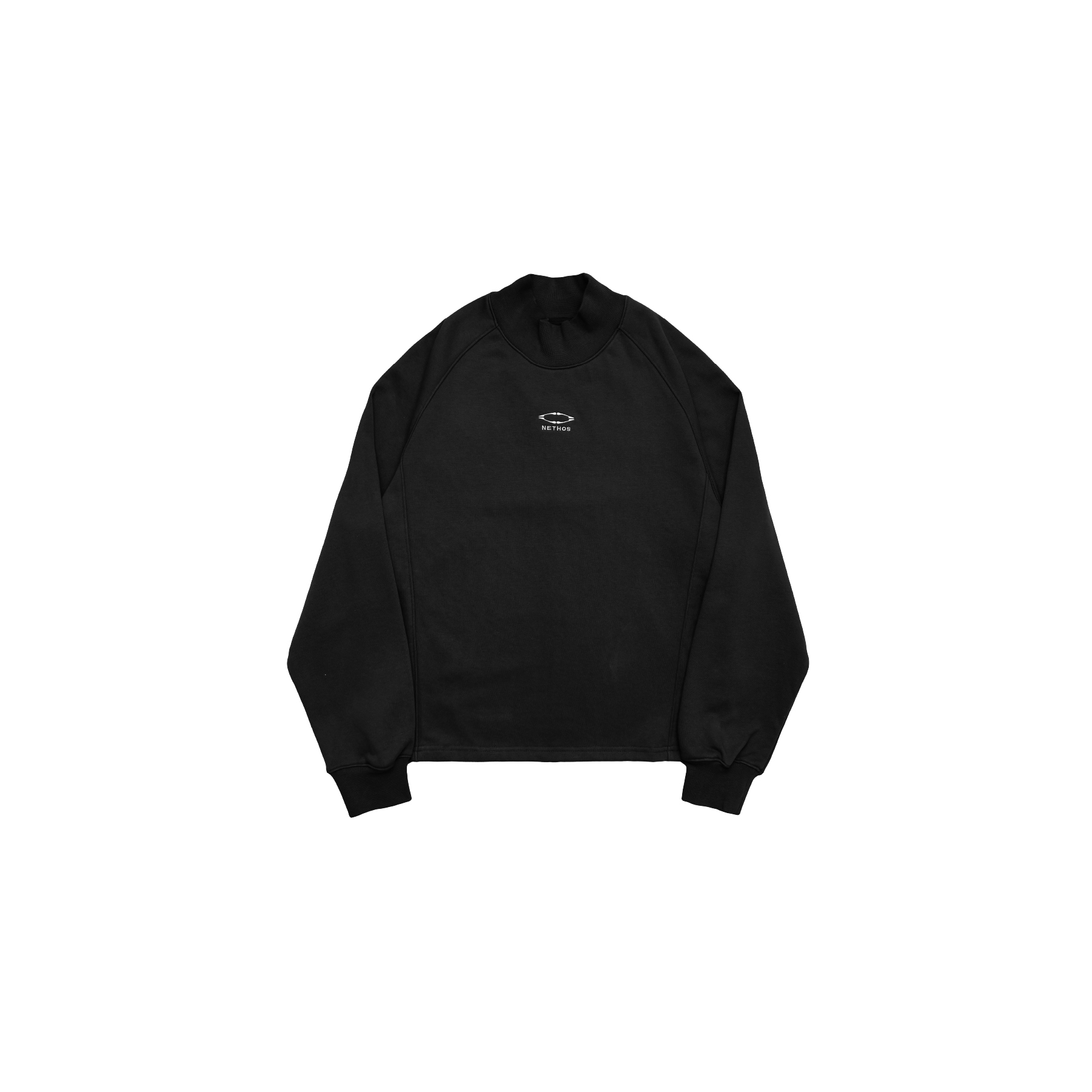 NETHOS N14 Logo Mock Sweater 小高領 薄長袖